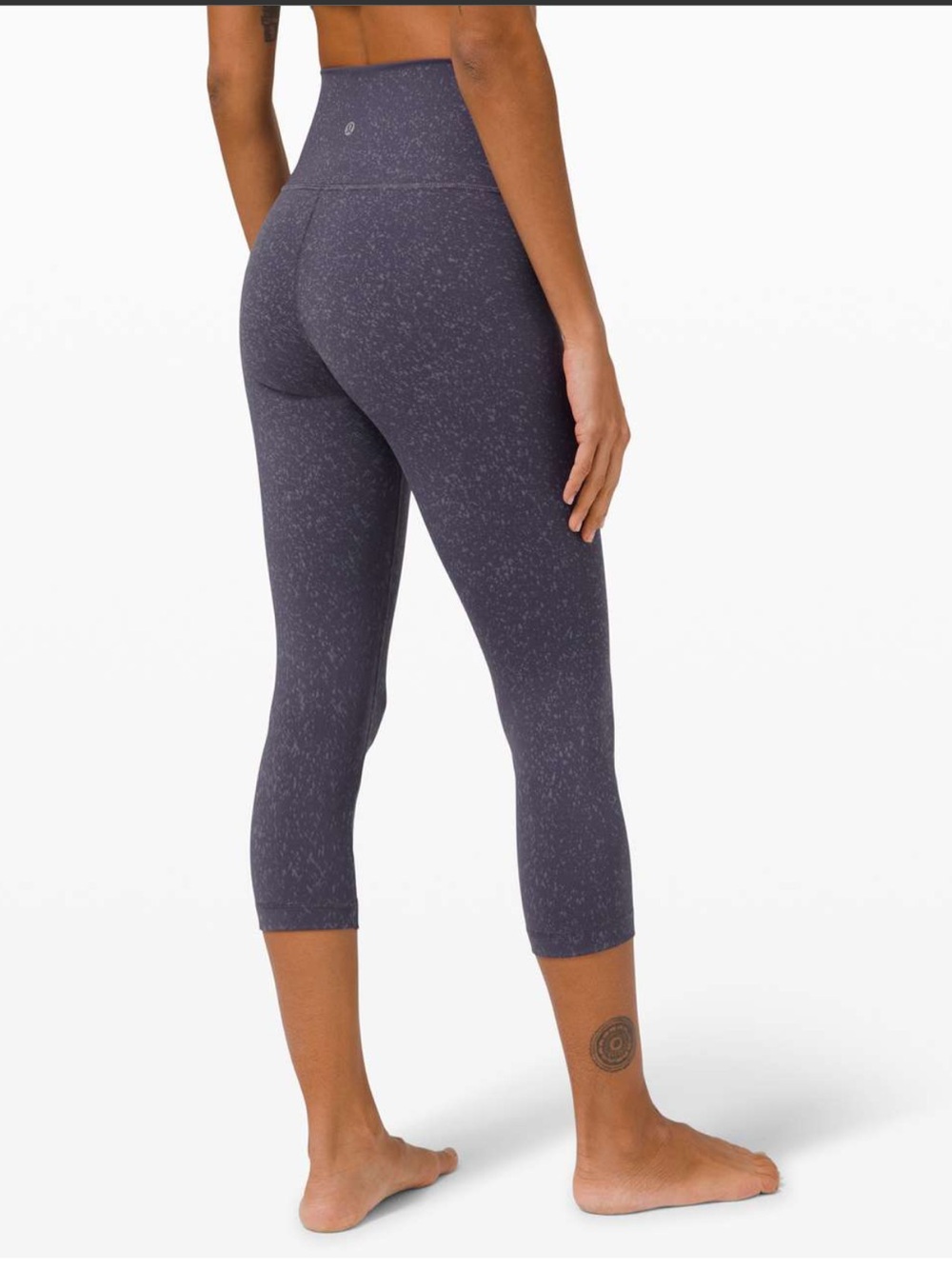 lululemon athletica Purple Speckled Crop Leggings